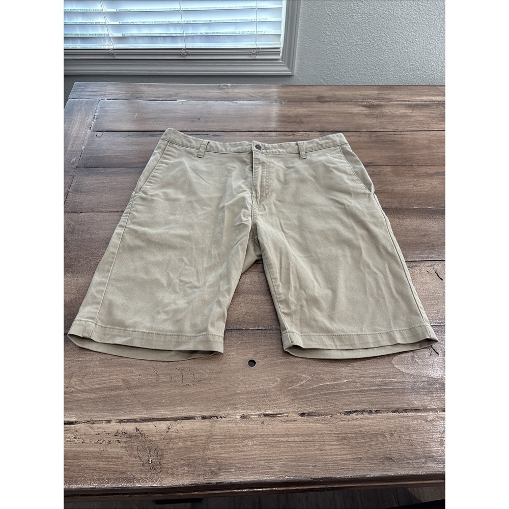 volcom shorts mens size 34 Chino modern‎ fit flat front Beige